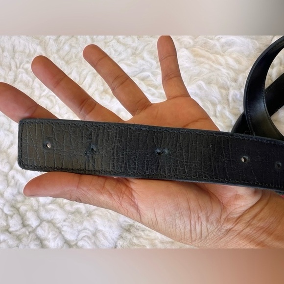 Gucci Sherry Line Belt with Iconic Silver GG Buckle Size 80/32 - Picture 7 of 8